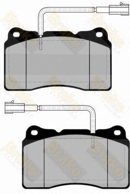 BRAKE ENGINEERING pa1684 -  Комплект тормозных колодок, дисковый тормоз